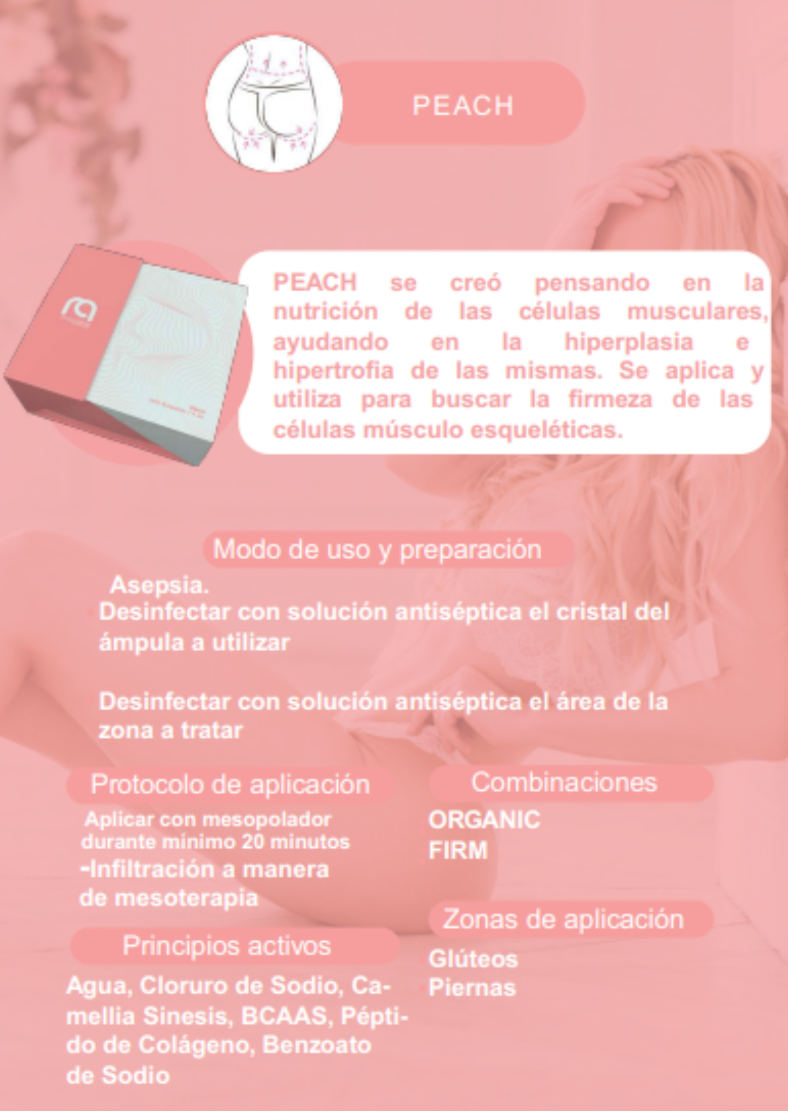 Dharmaline Peach 5 ml – Ampolletas reafirmantes y rejuvenecedoras (10 piezas)