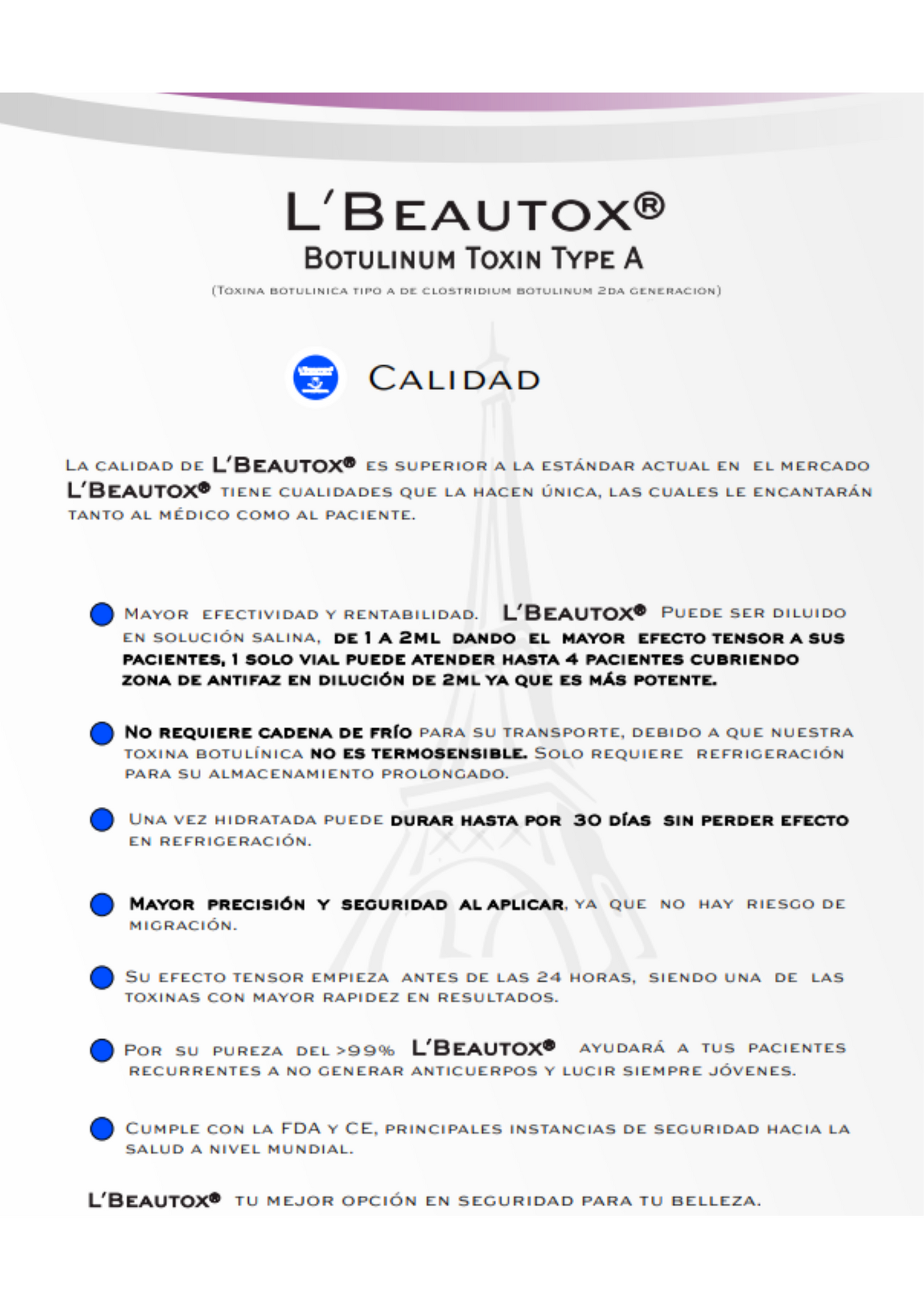 L´beautox toxina botulinica tipo A