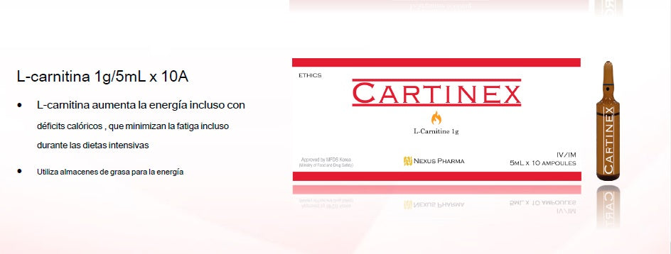 CARTINEX 10 viales de 1g L-carnitina inyectable para liplisis, ener rbsmedistore2 CARTINEX 10 viales de 1g L-carnitina inyectable para liplisis, ener rbsmedistore2